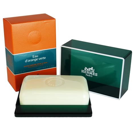 hermes eau d orange verte soap bars